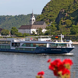 Avalon Waterways Panorama river cruise ship view on tour