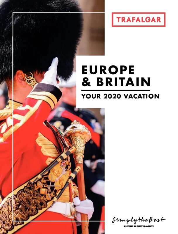Trafalgar Tours - Europe with England - Discounts