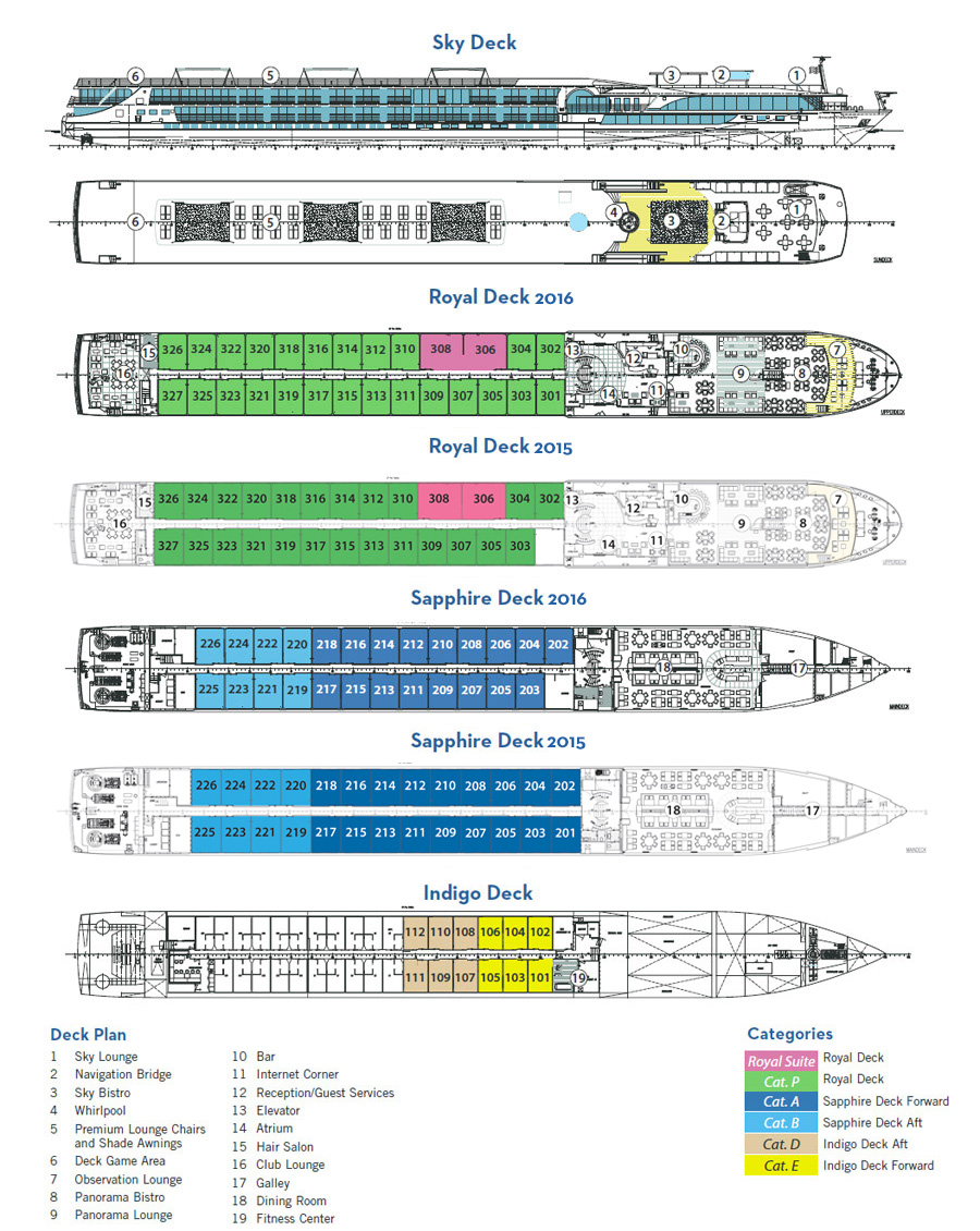 Avalon Tranquility II Deck Plans